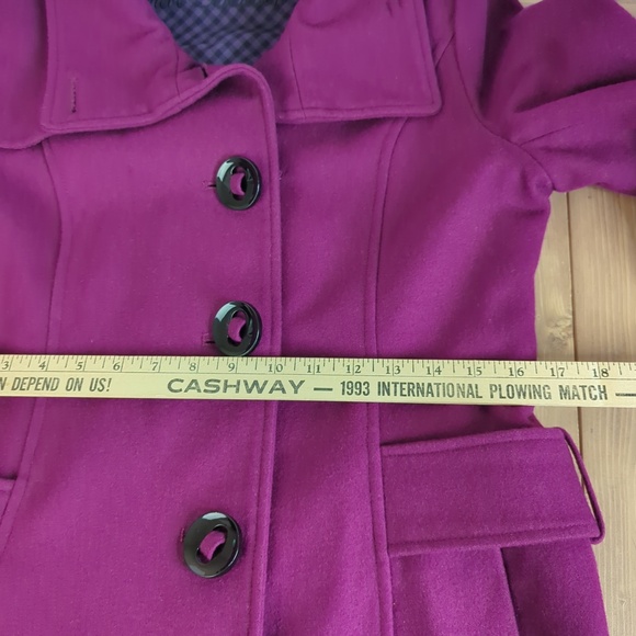Steve Madden Purple Wool Blend Coat - Picture 10 of 15